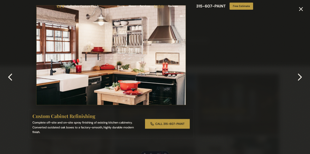 Gallagher Custom Finish Painting Finishing Logo Syracuse NY